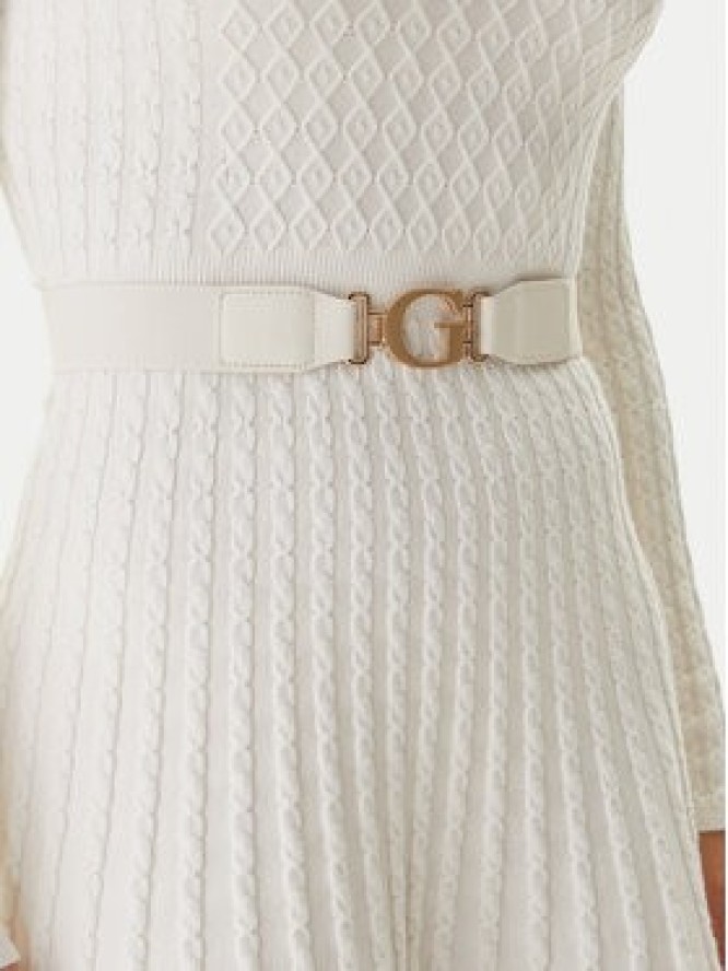 Guess Sukienka dzianinowa W5BK68 Z2YJ2 Écru Slim Fit