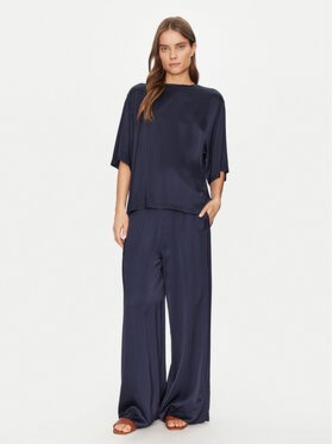 ViCOLO Spodnie materiałowe TD0008 Granatowy Relaxed Fit