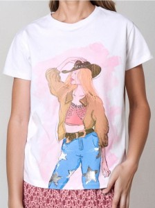 Koszulka z nadrukiem - biały