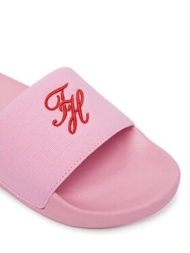 Tommy Hilfiger Klapki Th Script Pool Slide FW0FW09286 Różowy