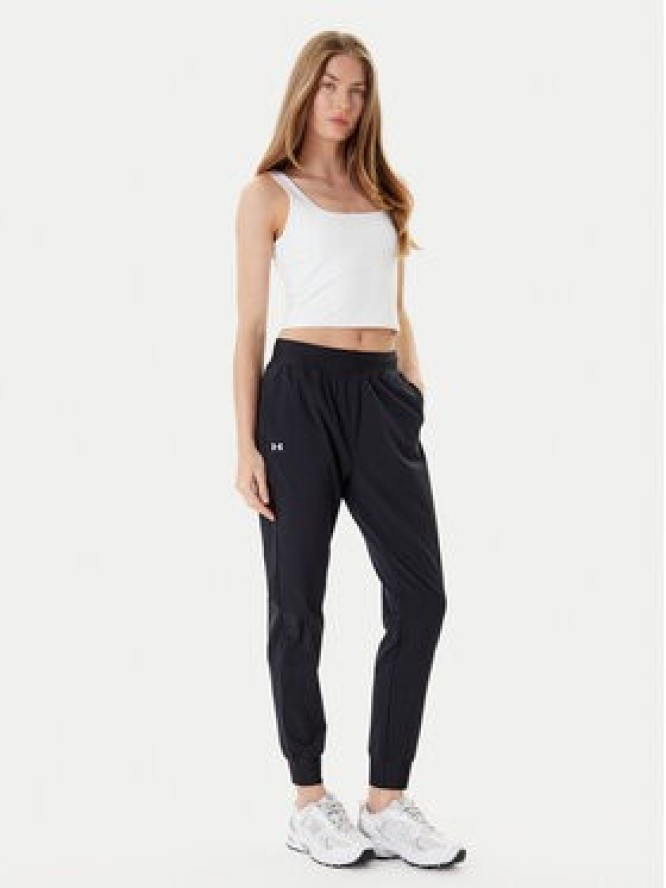 Under Armour Spodnie dresowe Armoursport High Rise Wvn Pnt 1382727-001 Czarny Loose Fit