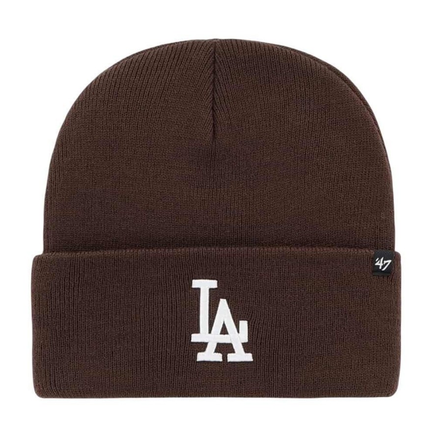Czapka zimowa unisex turystyczna Brand 47 Los Angeles Dodgers brązowa