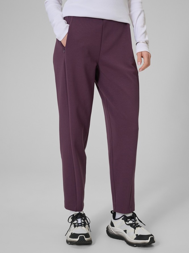 4F Spodnie dresowe damskie - fioletowe XS