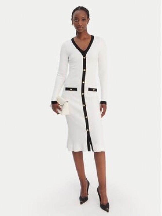 Guess Sukienka dzianinowa W6RK38 Z3HP2 Biały Regular Fit