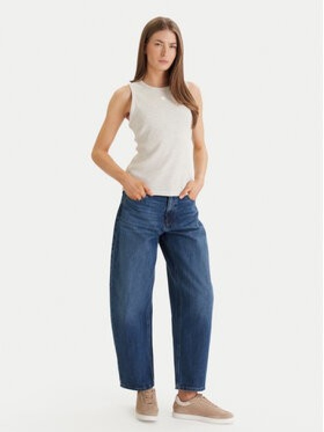 Calvin Klein Jeans Top LV047F232G Beżowy Regular Fit