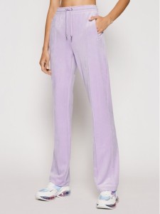 Juicy Couture Spodnie dresowe Tina JCAPW045 Fioletowy Regular Fit