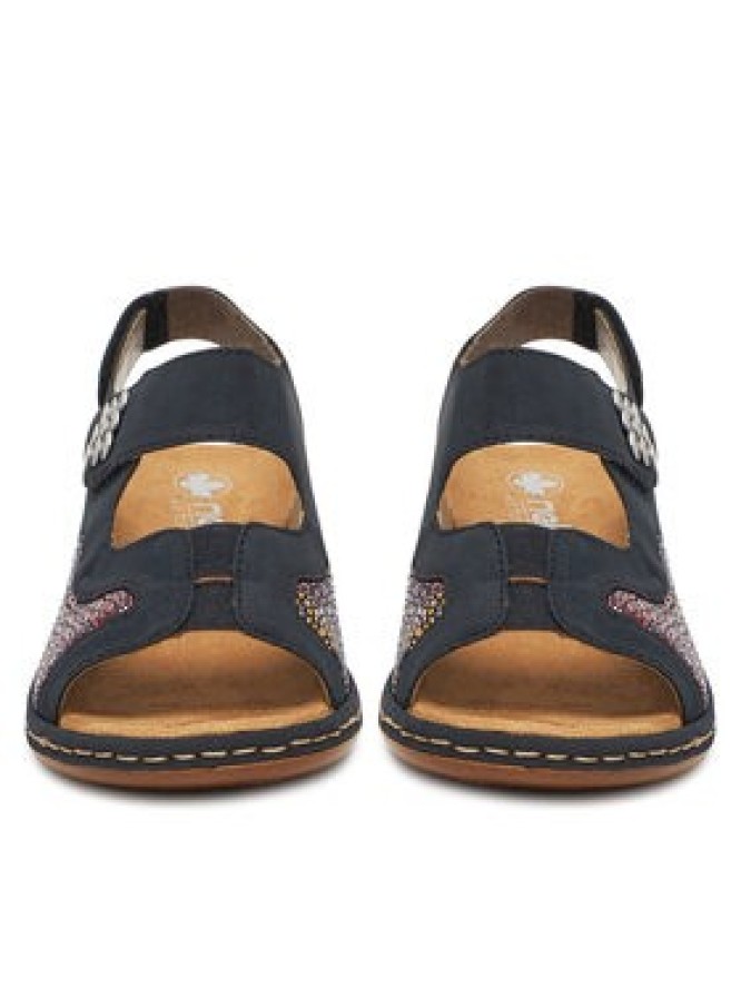 Rieker Sandały 65989-14 Granatowy