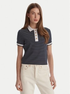 Guess Polo W6GP17 K2946 Granatowy Regular Fit