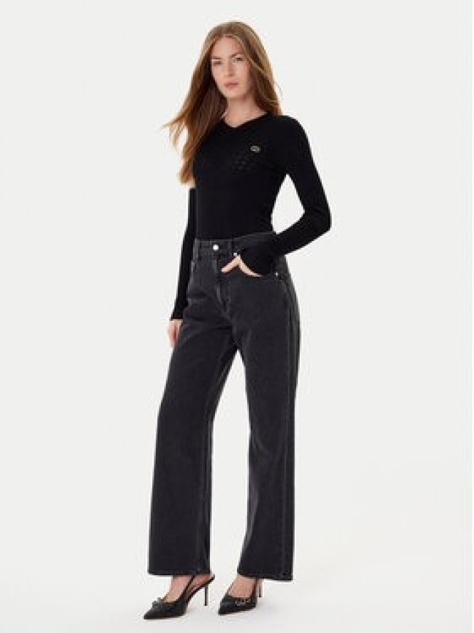 TWINSET Sweter 252TP3241 Czarny Slim Fit