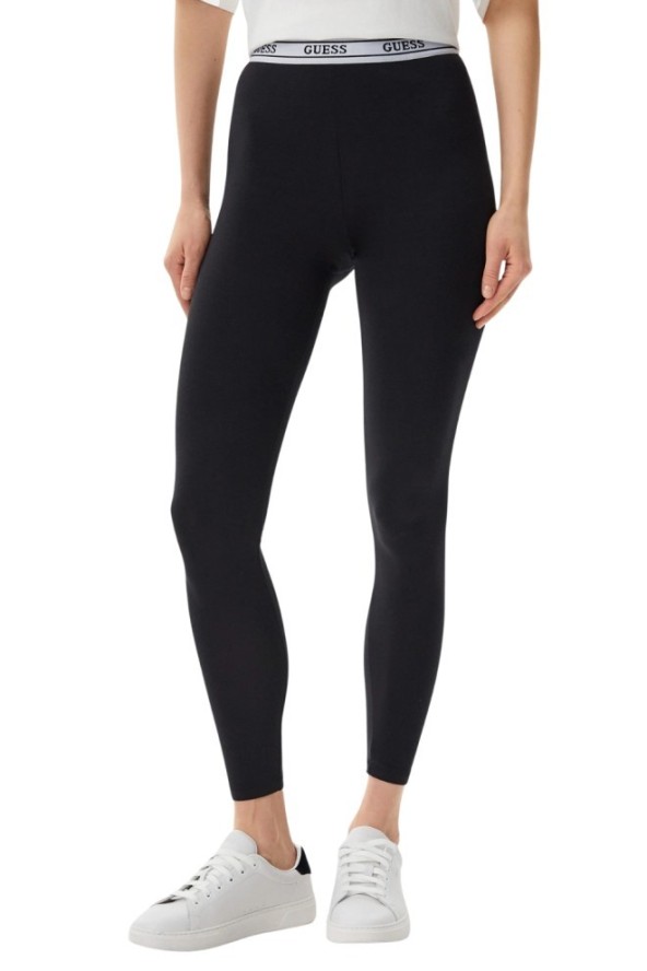 GUESS Czarne legginsy damskie Aline, Rozmiar S
