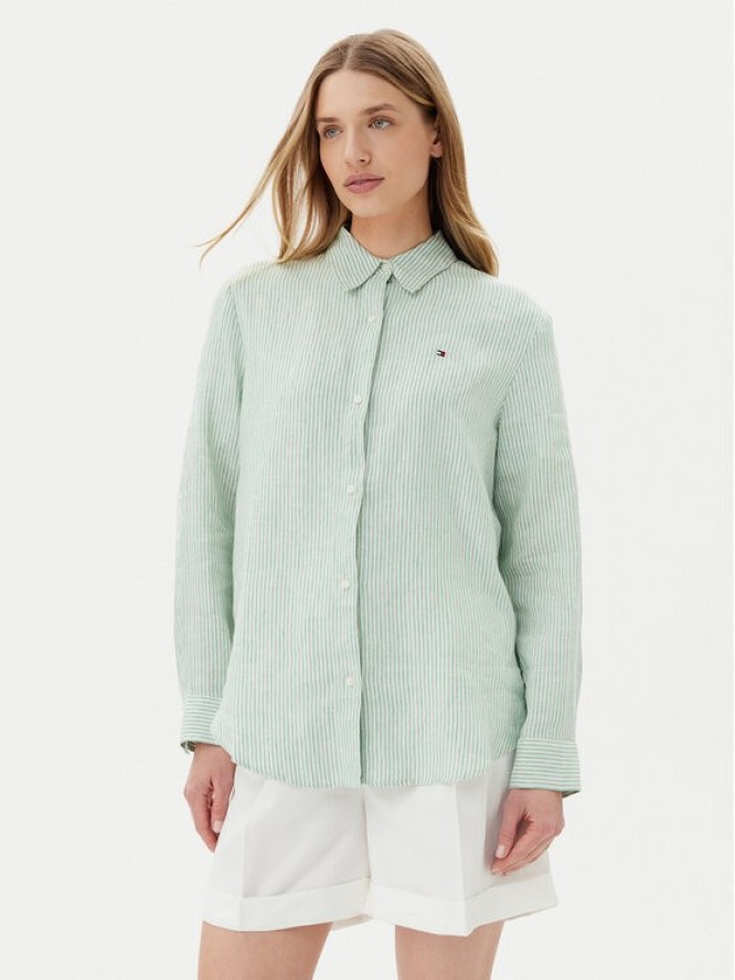 Tommy Hilfiger Koszula WW0WW44679 Zielony Regular Fit