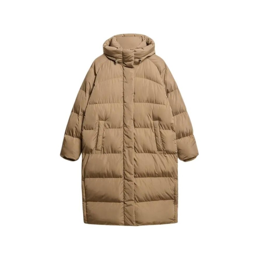 Damska długa kurtka z kapturem Superdry