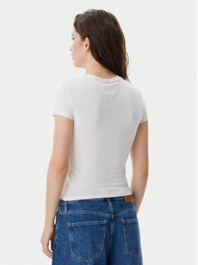 Tommy Jeans T-Shirt Essential DW0DW19447 Écru Slim Fit