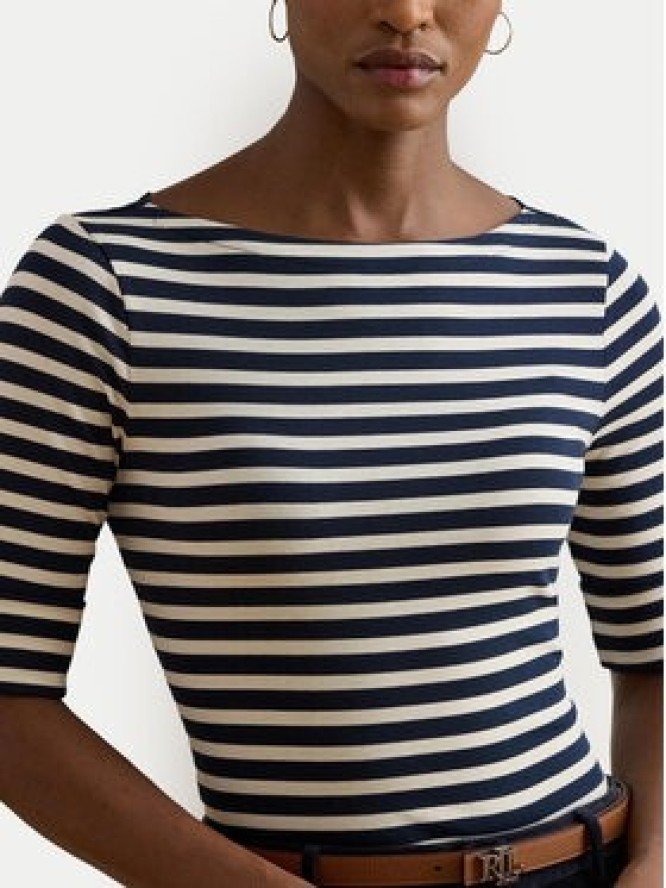 LAUREN RALPH LAUREN Bluzka 200980041002 Biały Slim Fit