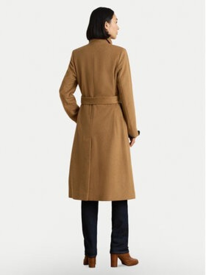 LAUREN RALPH LAUREN Płaszcz wełniany 297P23444001 Brązowy jasny Regular Fit