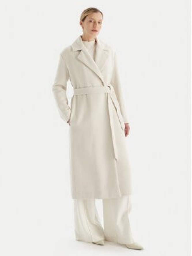 TWINSET Płaszcz zimowy 252TT2040 Écru Regular Fit