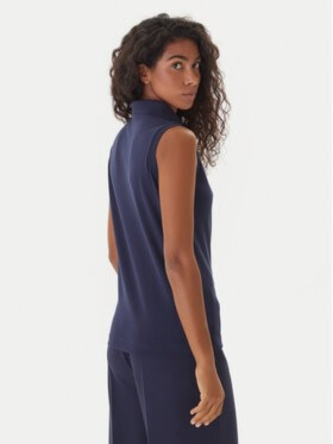 Kappa Polo Logo Tennis 302LR20 Granatowy Slim Fit