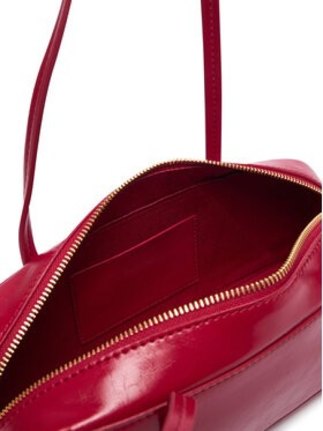 Calvin Klein Torebka Foil Logo Glossy Bauletto LV04F3638G Czerwony