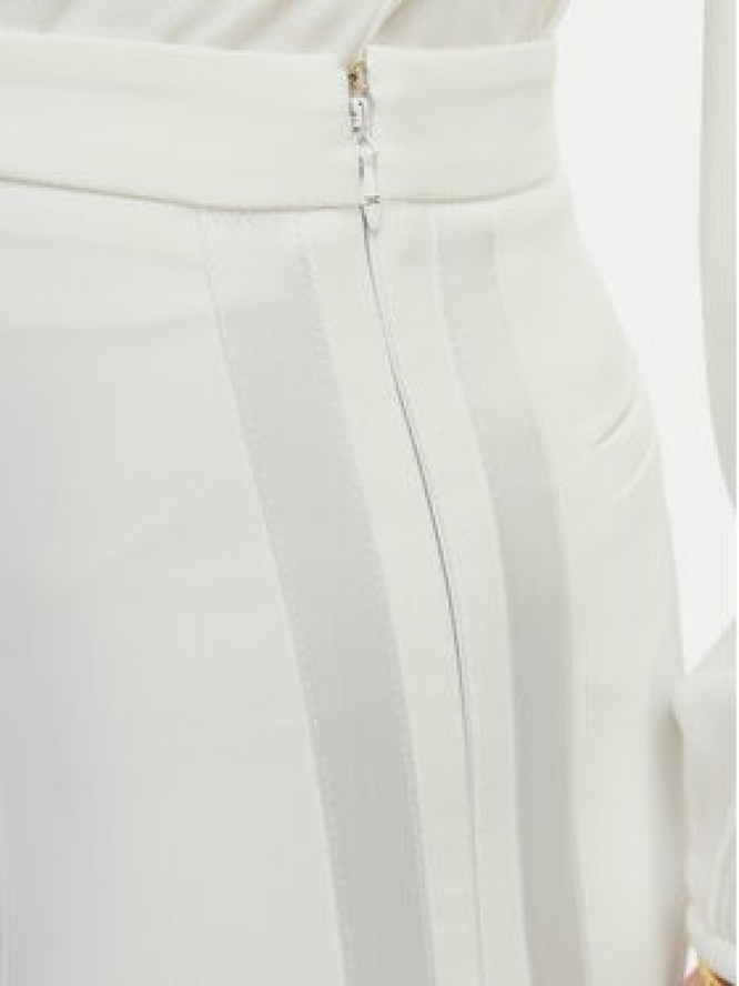Elisabetta Franchi Spodnie materiałowe PA-184-62E2-V290 Biały Slim Fit