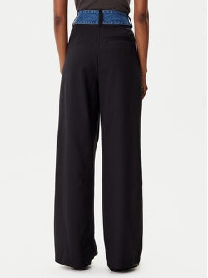 Desigual Spodnie materiałowe Denimwaist 25WWPW03 Czarny Wide Leg