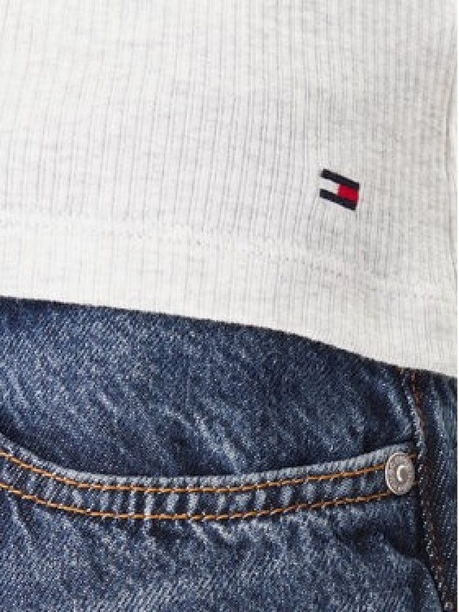 Tommy Hilfiger Bluzka UW0UW06071 Szary Slim Fit