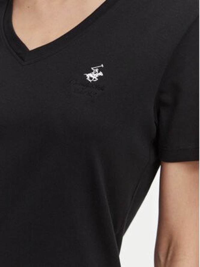 Beverly Hills Polo Club T-Shirt P-SS26W-TS516518 Czarny Regular Fit