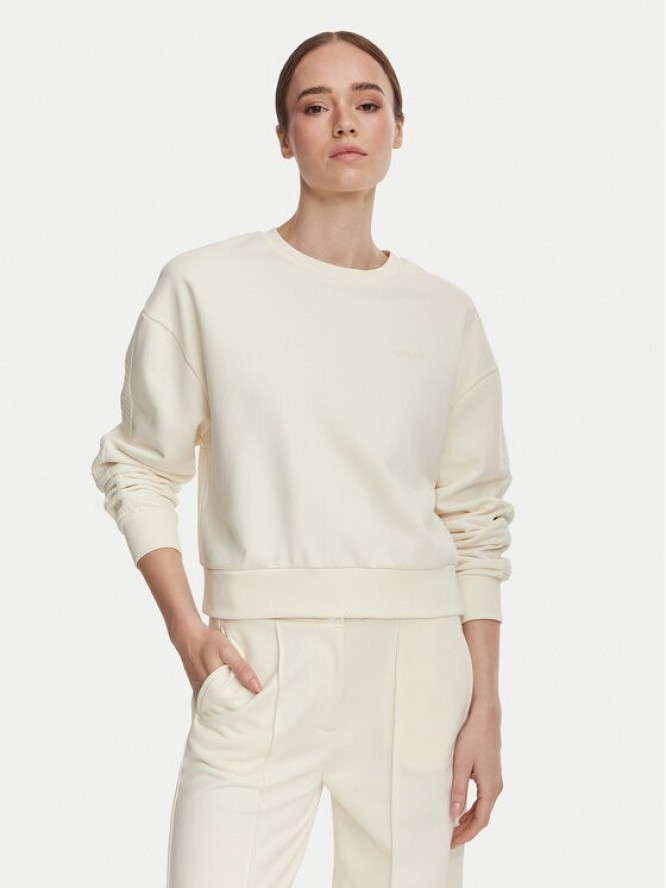 Guess Bluza V6YQ10 K4291 Kremowy Regular Fit