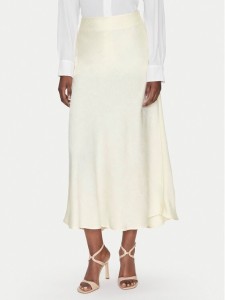 Fransa Spódnica midi 20615436 Écru Regular Fit