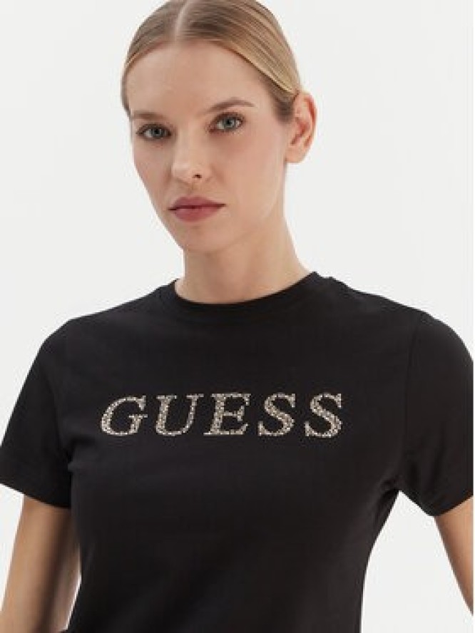 Guess T-Shirt V6RI20 J1314 Czarny Regular Fit