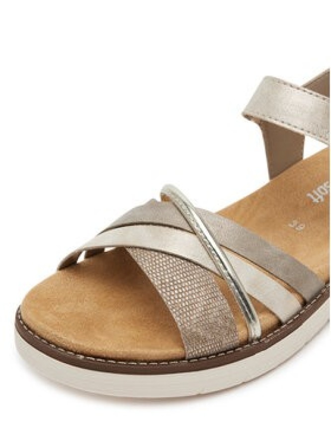 Remonte Sandały D2058-90 Srebrny