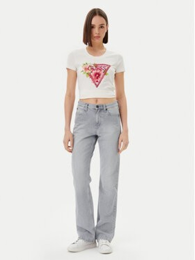Guess T-Shirt W5GI10 J1314 Biały Slim Fit