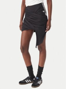 adidas Spódnica mini Adiluna Season 2 X Jennie Wrap-Around Skirt LD8930 Czarny Regular Fit