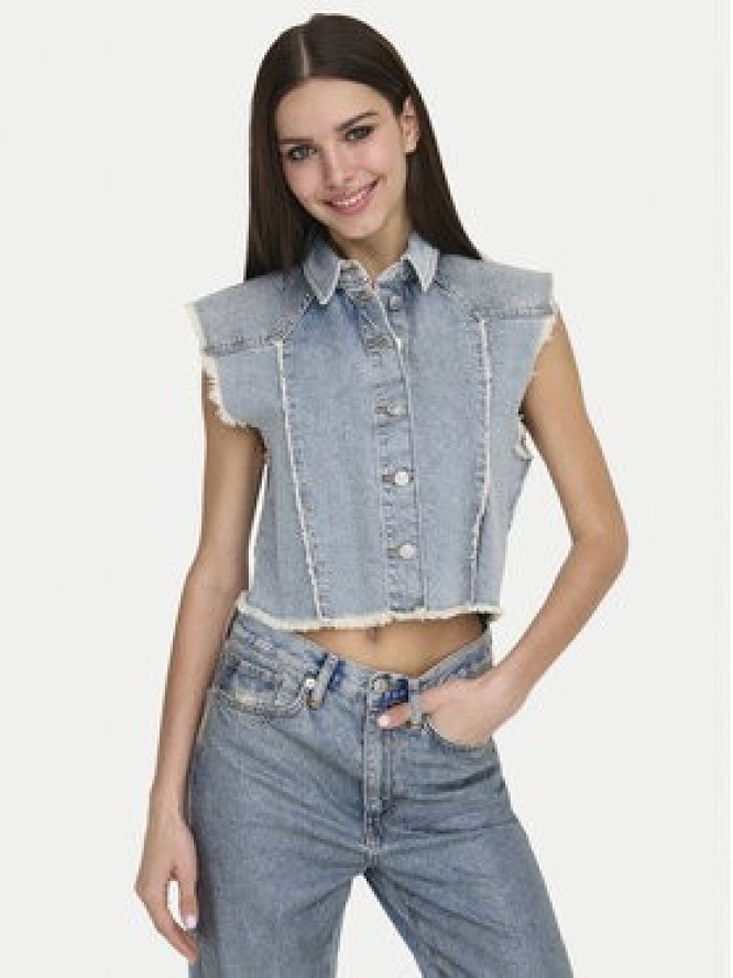 ONLY Kamizelka Hollywood 15341021 Niebieski Regular Fit