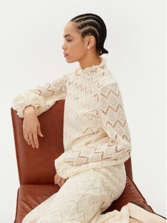 TWINSET Bluzka 251TP2404 Beżowy Regular Fit