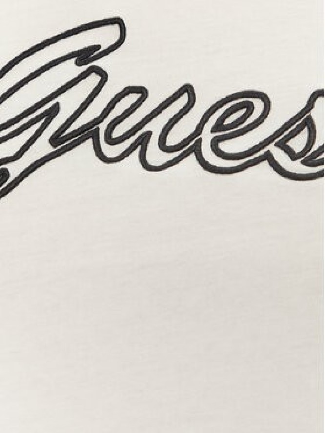 Guess T-Shirt V5GI02 K9RM1 Écru Slim Fit