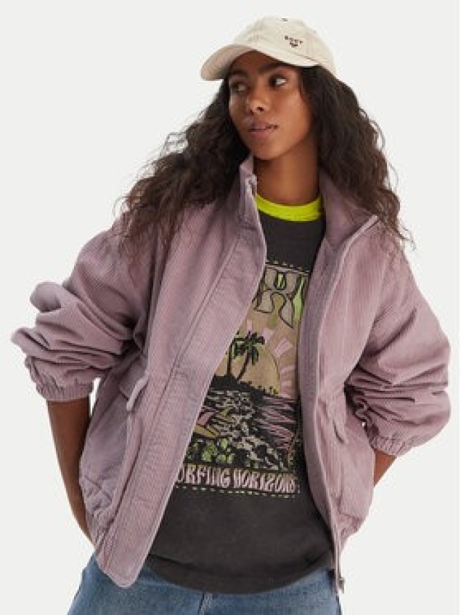 Roxy Kurtka przejściowa Slow Song II ERJJK03646 Fioletowy Relaxed Fit