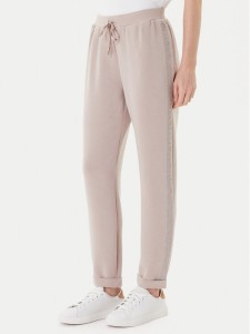 Liu Jo Spodnie dresowe TF5093 J4616 Beżowy Regular Fit