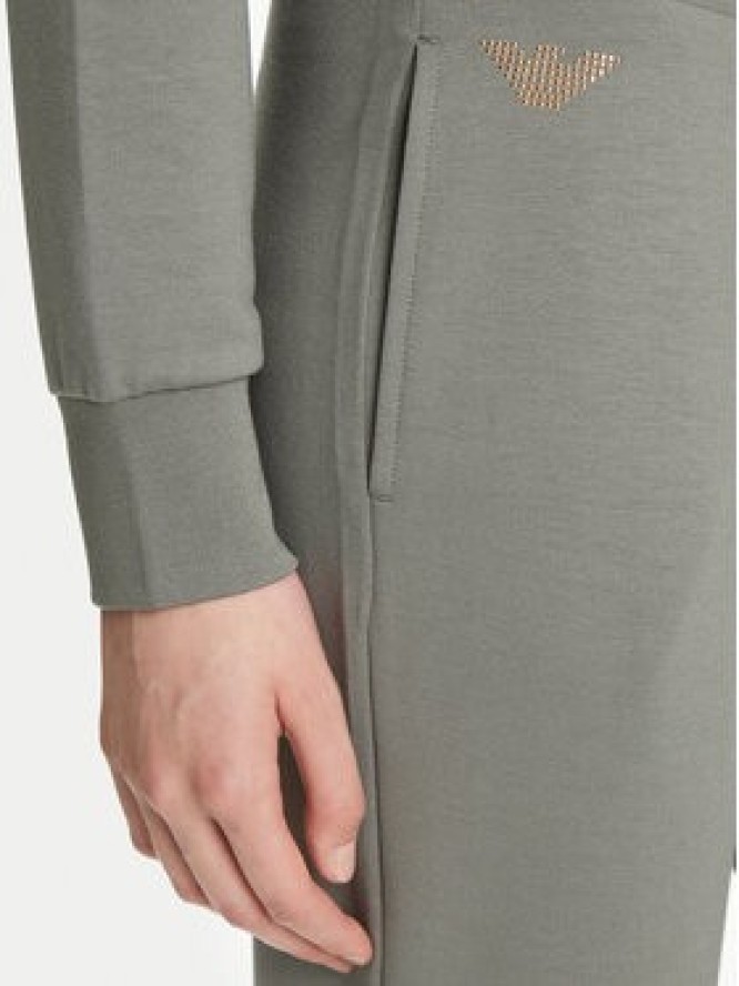 EA7 Emporio Armani Spodnie dresowe 8NTP66 TJ9RZ U8142 Zielony Regular Fit