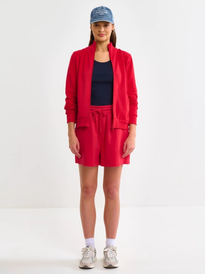 Koszulka damska na ramiączkach prążkowana granatowa Aurela 403