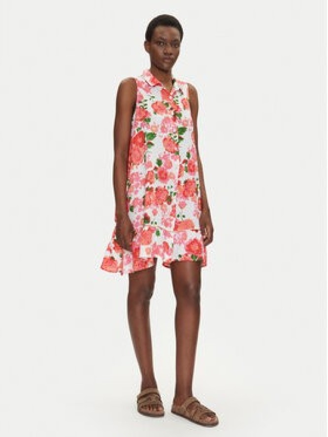 Iconique Sukienka koszulowa IC25-044 Biały Regular Fit