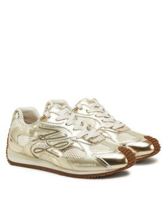 KARL LAGERFELD Sneakersy Velocette KL63925 Złoty