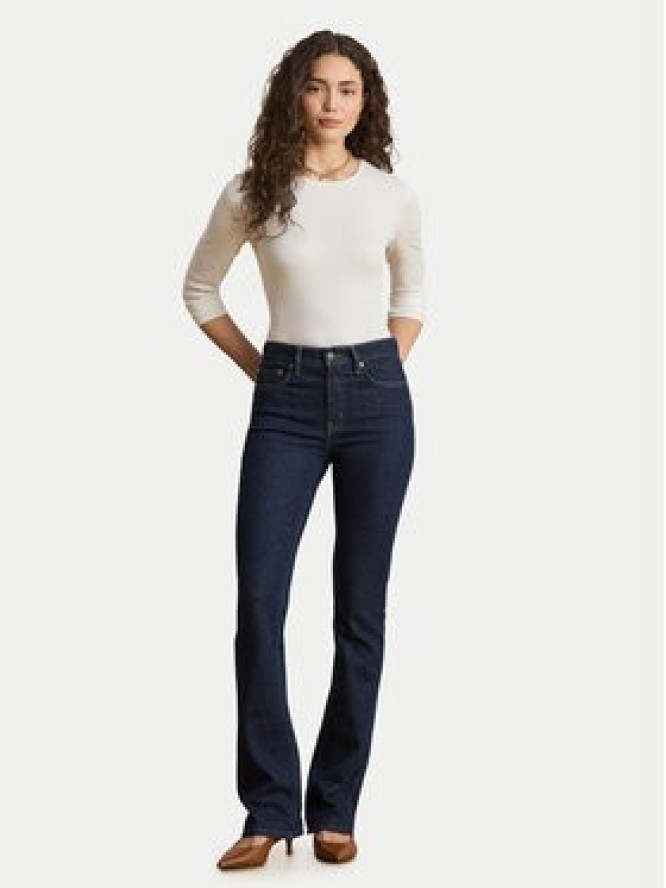 LAUREN RALPH LAUREN Bluzka 200680399002 Biały Slim Fit