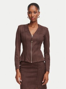 Rinascimento Marynarka CFC0130676003 Brązowy ciemny Slim Fit