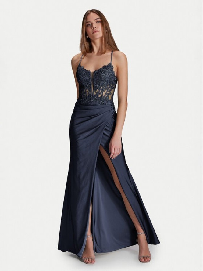 Hey Kyla Sukienka wieczorowa 5AI058HK Granatowy Regular Fit