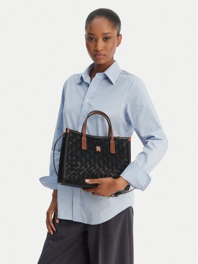 Tommy Hilfiger Torebka Th City Mini Tote AW0AW18393 Czarny