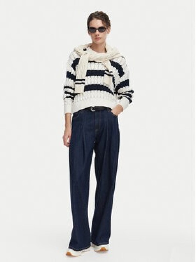 Tommy Jeans Sweter DW0DW22926 Granatowy Loose Fit