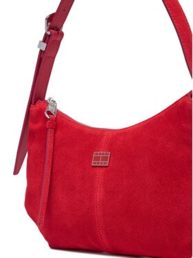 Tommy Jeans Torebka Tjw Slouchy Suede Shoulder Bag AW0AW18859 Czerwony