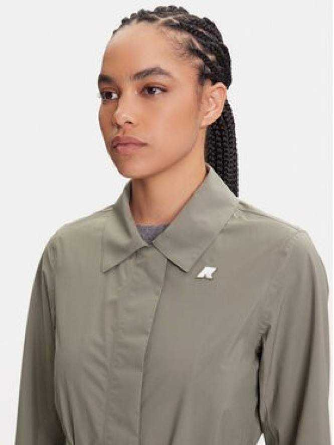 K-Way Trencz Barbra K61337W Zielony Regular Fit