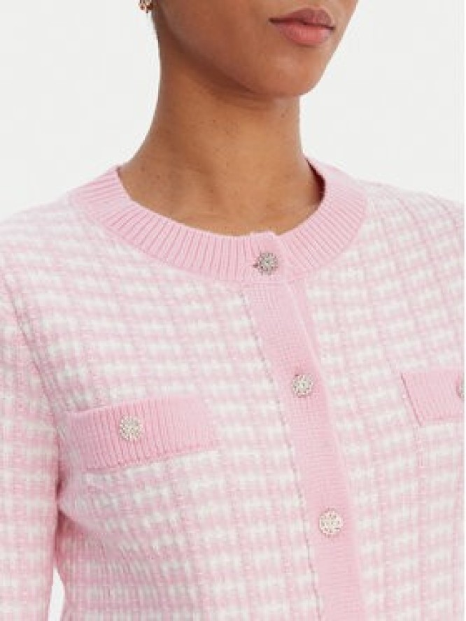 Morgan Kardigan 251-MORESA Różowy Slim Fit