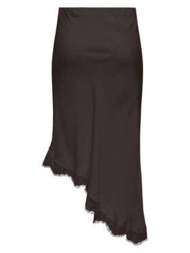 ONLY Spódnica midi Faraya 15380116 Brązowy ciemny Slim Fit